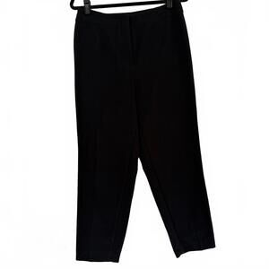Ann Taylor | Black Fit Zip-Up Cropped Trouser | Curvy Size 6
